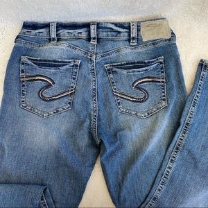 Silver Avery Slim Boot Jeans, W30/L33